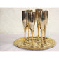 Bronze Champagne Flute Decor Samaghri