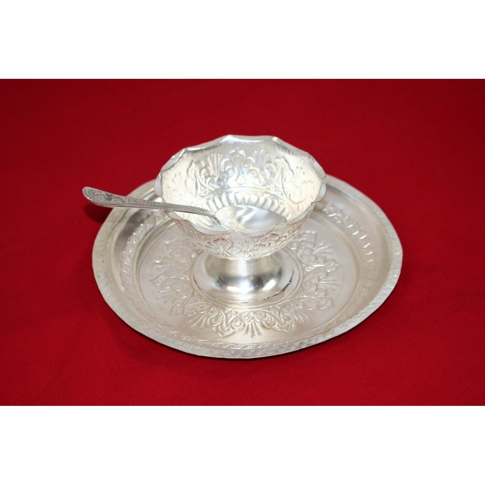 Silver Set for Weaning Ceremony Decor-Samaghri